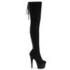 Pleaser - ADORE3063 Cuissardes à plateforme - Noir Product image